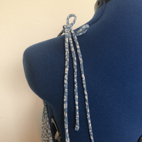 Blue and white print dress - Picture 5 of 7